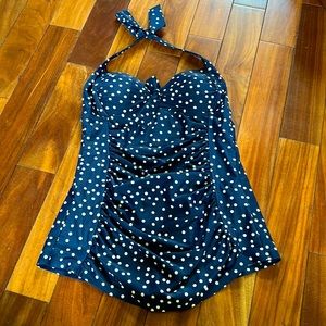 Retro style size medium polkadot swimsuit